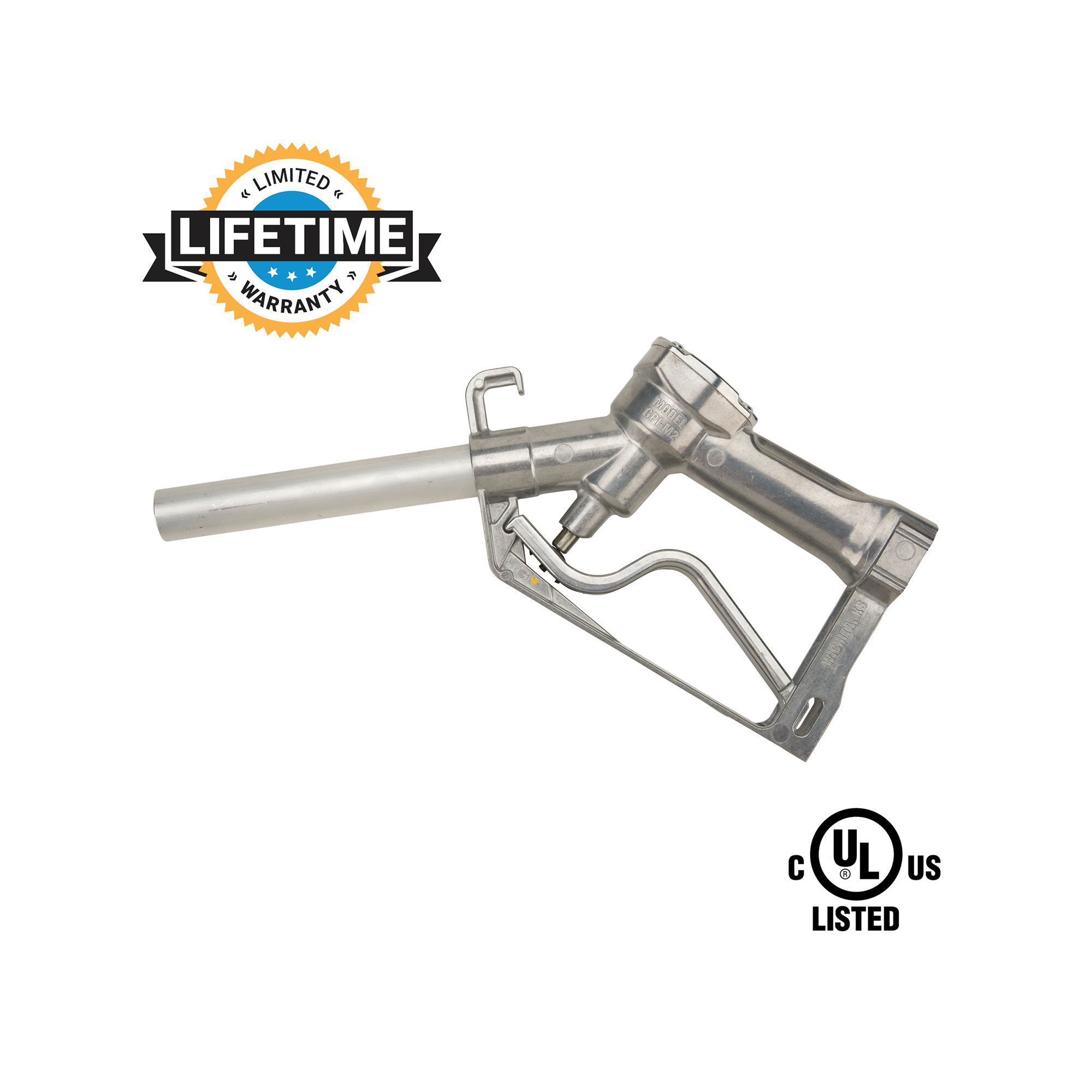 GPI 1-Inch NPT, UL<sup>®</sup> Listed, Manual Shut-off, Diesel Fuel Nozzle